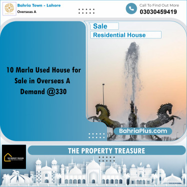 10 Marla Residential House for Sale in Overseas A -  Bahria Town, Lahore - (BP-272537)