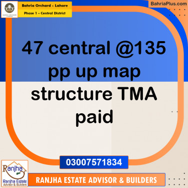 10 Marla Residential Plot for Sale in Phase 1 - Central District -  Bahria Orchard, Lahore - (BP-272677)