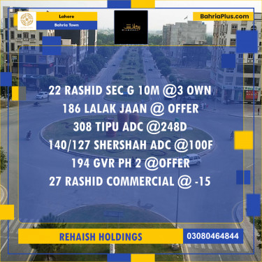 Residential Plot for Sale in Bahria Town, Lahore - (BP-272722)