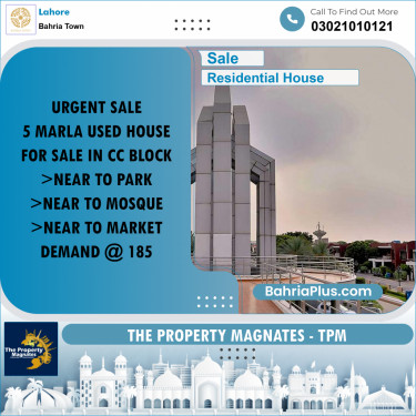 Residential House for Sale in Bahria Town, Lahore - (BP-272725)