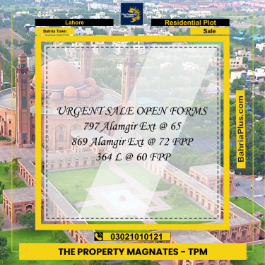 Residential Plot for Sale in Bahria Town, Lahore - (BP-272726)