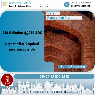 10 Marla Residential Plot for Sale in Sector C - Gulbahar Block -  Bahria Town, Lahore - (BP-272768)