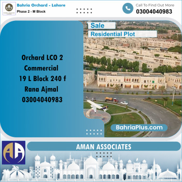 Residential Plot for Sale in Phase 2 - M Block -  Bahria Orchard, Lahore - (BP-272899)
