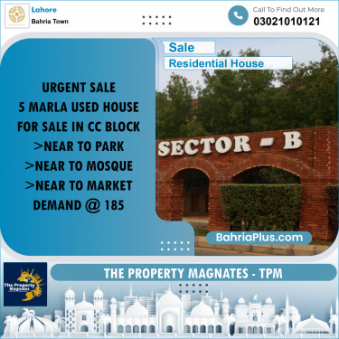 Residential House for Sale in Bahria Town, Lahore - (BP-273035)