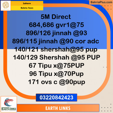 Residential Plot for Sale in Bahria Town, Lahore - (BP-273128)
