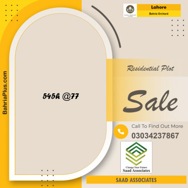 8 Marla Residential Plot for Sale in Bahria Orchard, Lahore - (BP-273129)