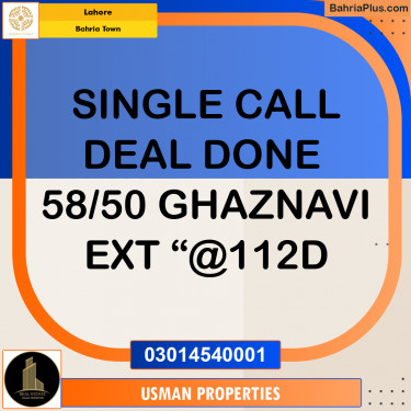 Residential Plot for Sale in Bahria Town, Lahore - (BP-273187)