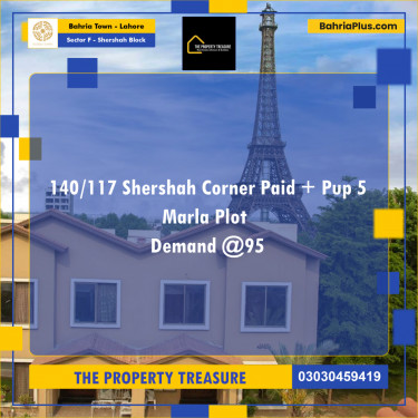 5 Marla Residential Plot for Sale in Sector F - Shershah Block -  Bahria Town, Lahore - (BP-273282)