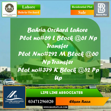 5 Marla Residential Plot for Sale in Bahria Orchard, Lahore - (BP-273385)