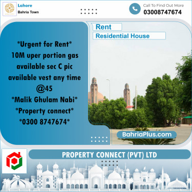 Residential House for Rent in Bahria Town, Lahore - (BP-273681)