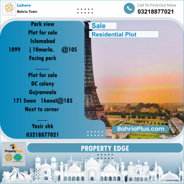 Residential Plot for Sale in Bahria Town, Lahore - (BP-273700)