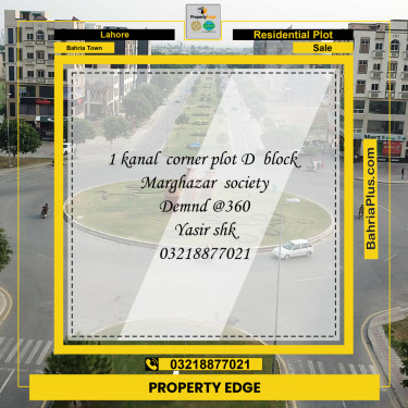 Residential Plot for Sale in Bahria Town, Lahore - (BP-273714)