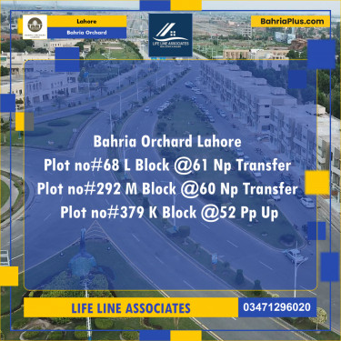 5 Marla Residential Plot for Sale in Bahria Orchard, Lahore - (BP-273786)