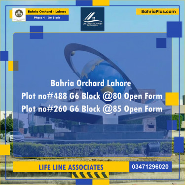 10 Marla Residential Plot for Sale in Phase 4 - G6 Block -  Bahria Orchard, Lahore - (BP-273794)