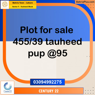 5 Marla Residential Plot for Sale in Sector F - Tauheed Block -  Bahria Town, Lahore - (BP-273852)