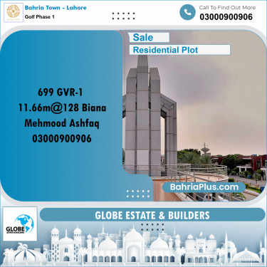 Residential Plot for Sale in Golf Phase 1 -  Bahria Town, Lahore - (BP-273978)