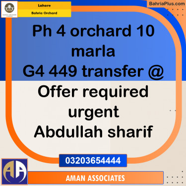 Residential Plot for Sale in Bahria Orchard, Lahore - (BP-273979)