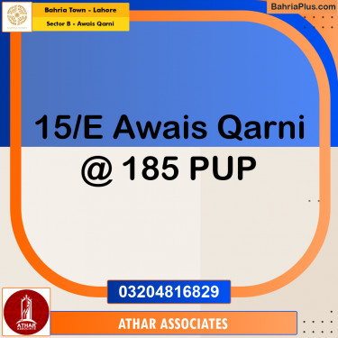 10 Marla Residential Plot for Sale in Sector B - Awais Qarni -  Bahria Town, Lahore - (BP-274205)