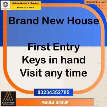 5 Marla Residential House for Sale in Phase 2 - G Block -  Bahria Orchard, Lahore - (BP-274222)