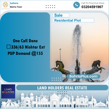 10 Marla Residential Plot for Sale in Bahria Town, Lahore - (BP-274327)