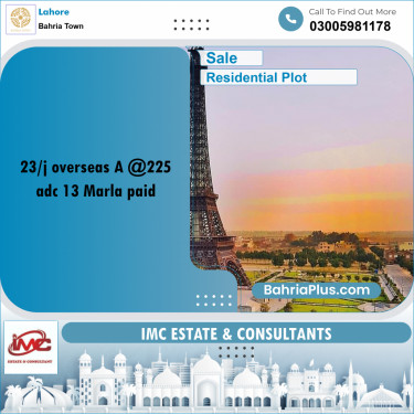 Residential Plot for Sale in Bahria Town, Lahore - (BP-274392)