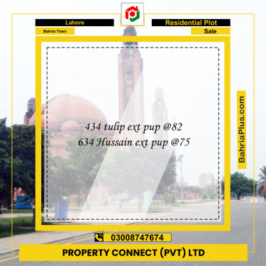 Residential Plot for Sale in Bahria Town, Lahore - (BP-274397)