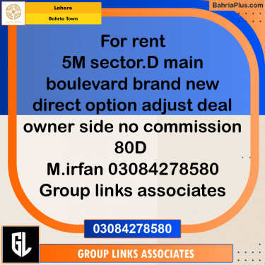 Residential House for Rent in Bahria Town, Lahore - (BP-274445)