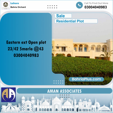 Residential Plot for Sale in Bahria Orchard, Lahore - (BP-274451)