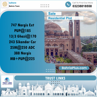 Residential Plot for Sale in Bahria Town, Lahore - (BP-274513)