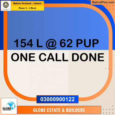 5 Marla Residential Plot for Sale in Phase 2 - L Block -  Bahria Orchard, Lahore - (BP-274515)