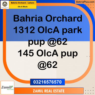 5 Marla Residential Plot for Sale in OLC-A Block -  Bahria Orchard, Lahore - (BP-274636)