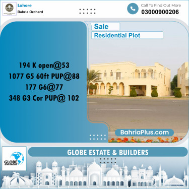 Residential Plot for Sale in Bahria Orchard, Lahore - (BP-274811)