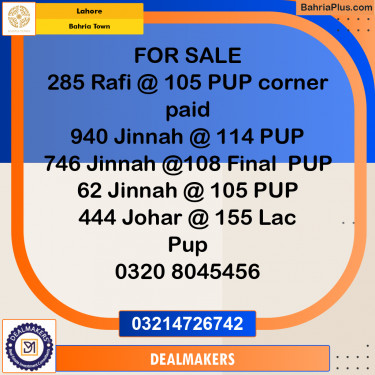 5 Marla Residential Plot for Sale in Bahria Town, Lahore - (BP-274873)