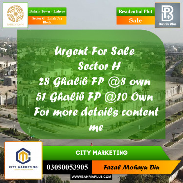 5 Marla Residential Plot for Sale in Sector G - Lalak Jan Block -  Bahria Town, Lahore - (BP-274954)