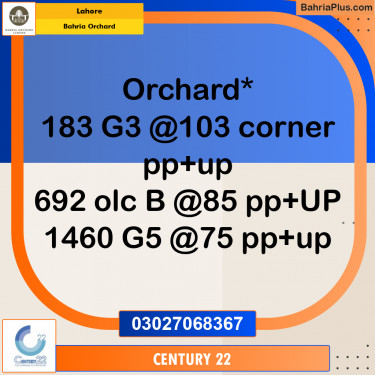 Residential Plot for Sale in Bahria Orchard, Lahore - (BP-274991)