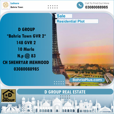 Residential Plot for Sale in Bahria Town, Lahore - (BP-275061)