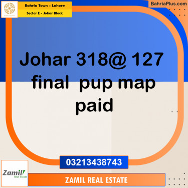 10 Marla Residential Plot for Sale in Sector E - Johar Block -  Bahria Town, Lahore - (BP-275098)