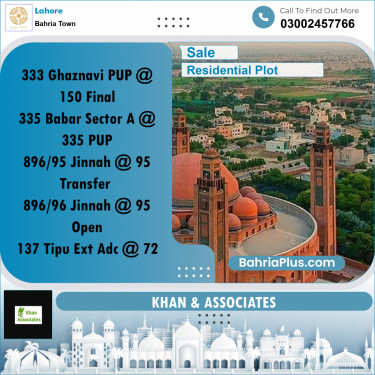 Residential Plot for Sale in Bahria Town, Lahore - (BP-275105)
