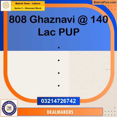 10 Marla Residential Plot for Sale in Sector F - Ghaznavi Block -  Bahria Town, Lahore - (BP-275168)