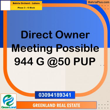 5 Marla Residential Plot for Sale in Phase 2 - G Block -  Bahria Orchard, Lahore - (BP-275212)