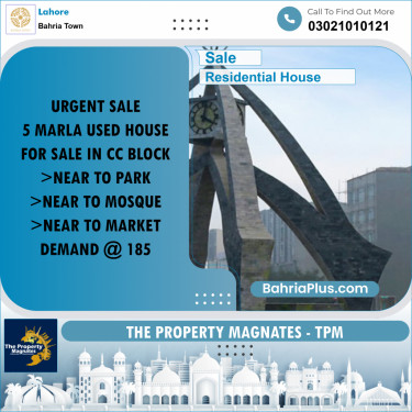 Residential House for Sale in Bahria Town, Lahore - (BP-275244)