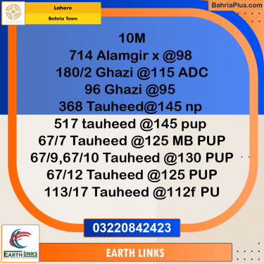 Residential Plot for Sale in Bahria Town, Lahore - (BP-275292)