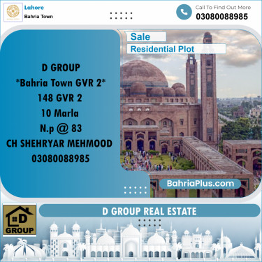 Residential Plot for Sale in Bahria Town, Lahore - (BP-275429)