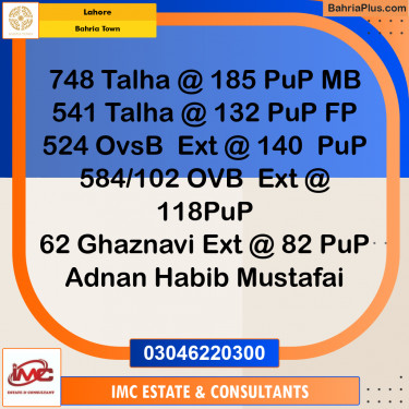 Residential Plot for Sale in Bahria Town, Lahore - (BP-275643)