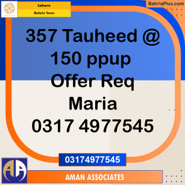 Residential Plot for Sale in Bahria Town, Lahore - (BP-275657)