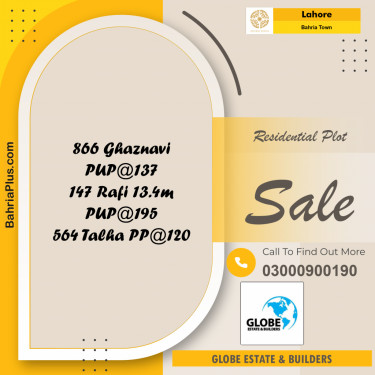 Residential Plot for Sale in Bahria Town, Lahore - (BP-275789)