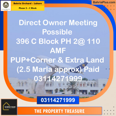 8 Marla Residential Plot for Sale in Phase 2 - C Block -  Bahria Orchard, Lahore - (BP-275929)