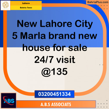 5 Marla Residential House for Sale in Bahria Town, Lahore - (BP-276083)