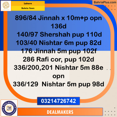 Residential Plot for Sale in Bahria Town, Lahore - (BP-276361)