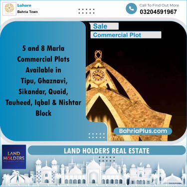 Commercial Plot for Sale in Bahria Town, Lahore - (BP-276375)
